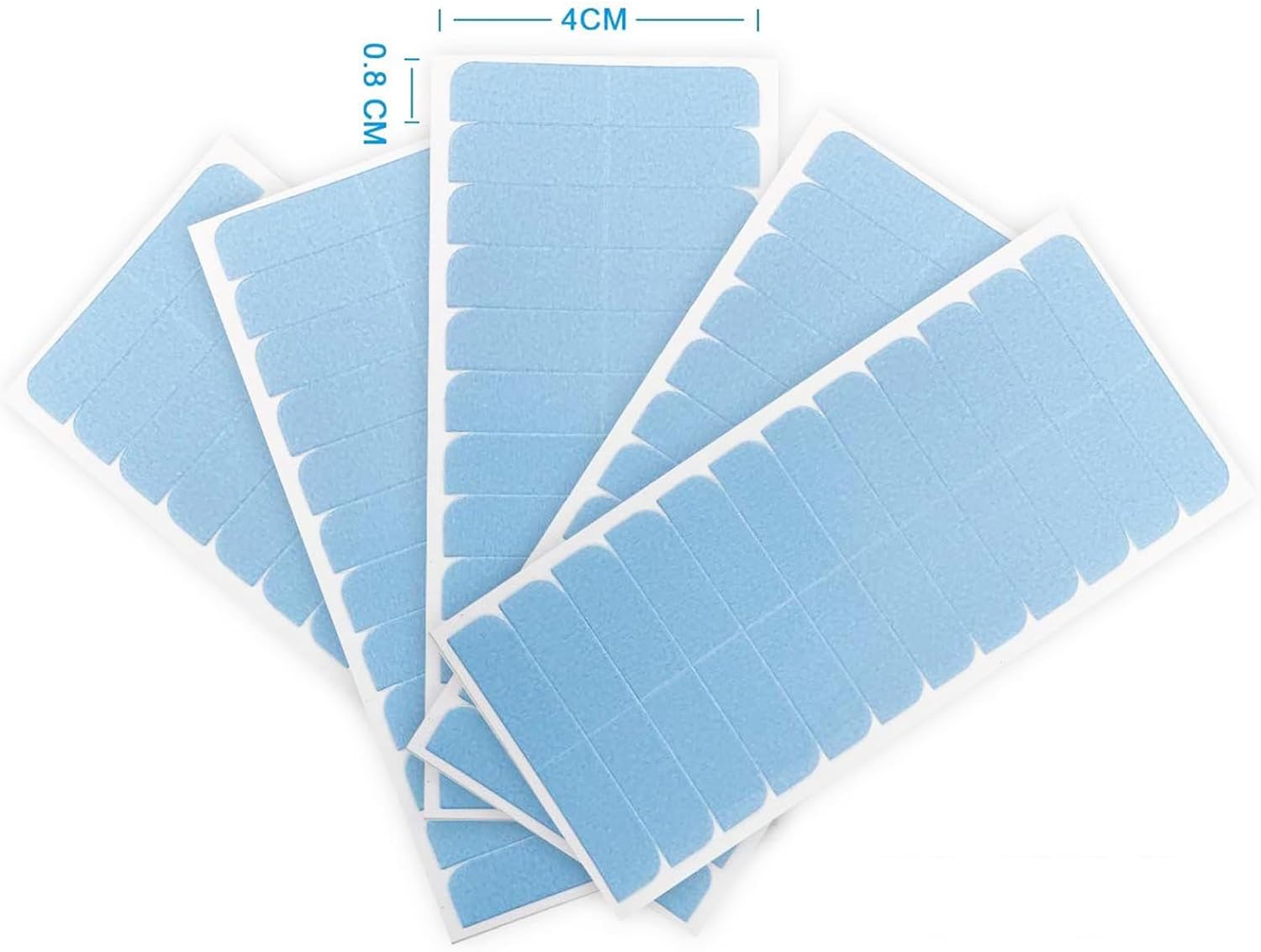 CTOUUGRS 240 Pieces Hair Extension Tape Tabs Double Sided Adhesive Tape for Hair Extensions Professional Strong No-Residue Bonding 4Cm X 0.8Cm image number 3