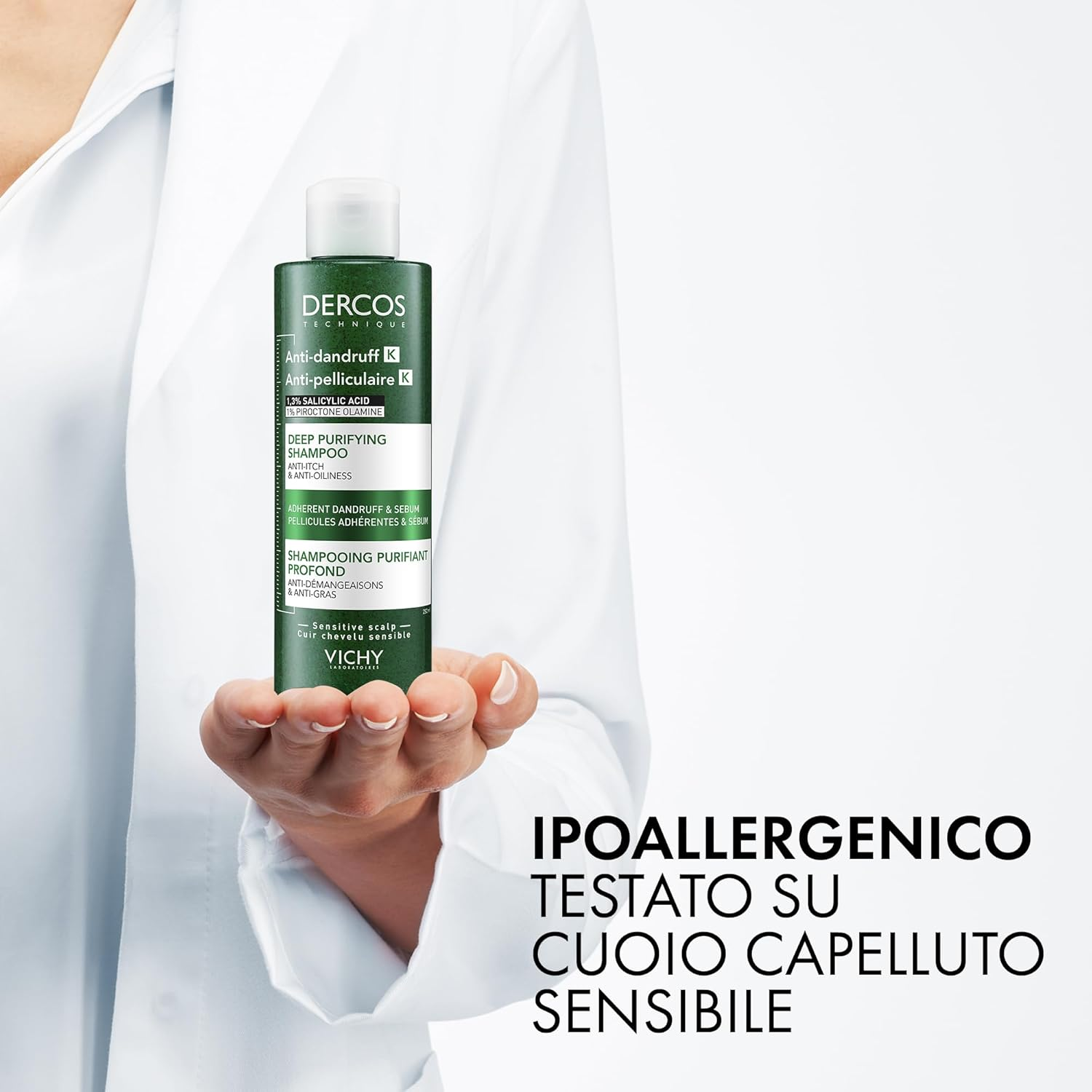 VICHY Dercos Anti-Dandruff Deep Purifying Shampoo 250Ml image number 3