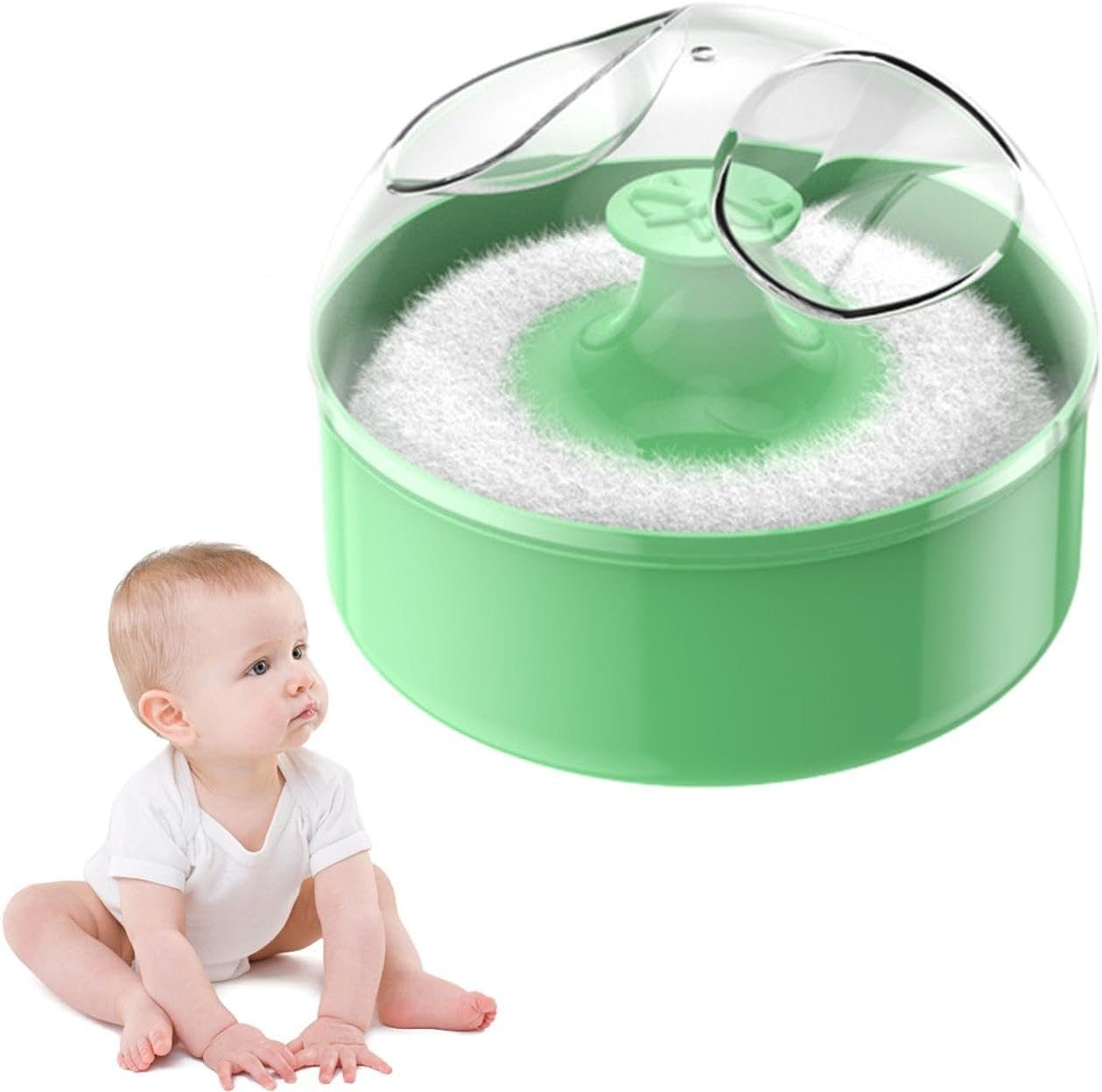 Powder Holder - Body Powder Applicator and Case, Gentle for Body Powder | Portable Storage Dust-Proof, Empty Powder Dispenser for Hygienic Use at Home And