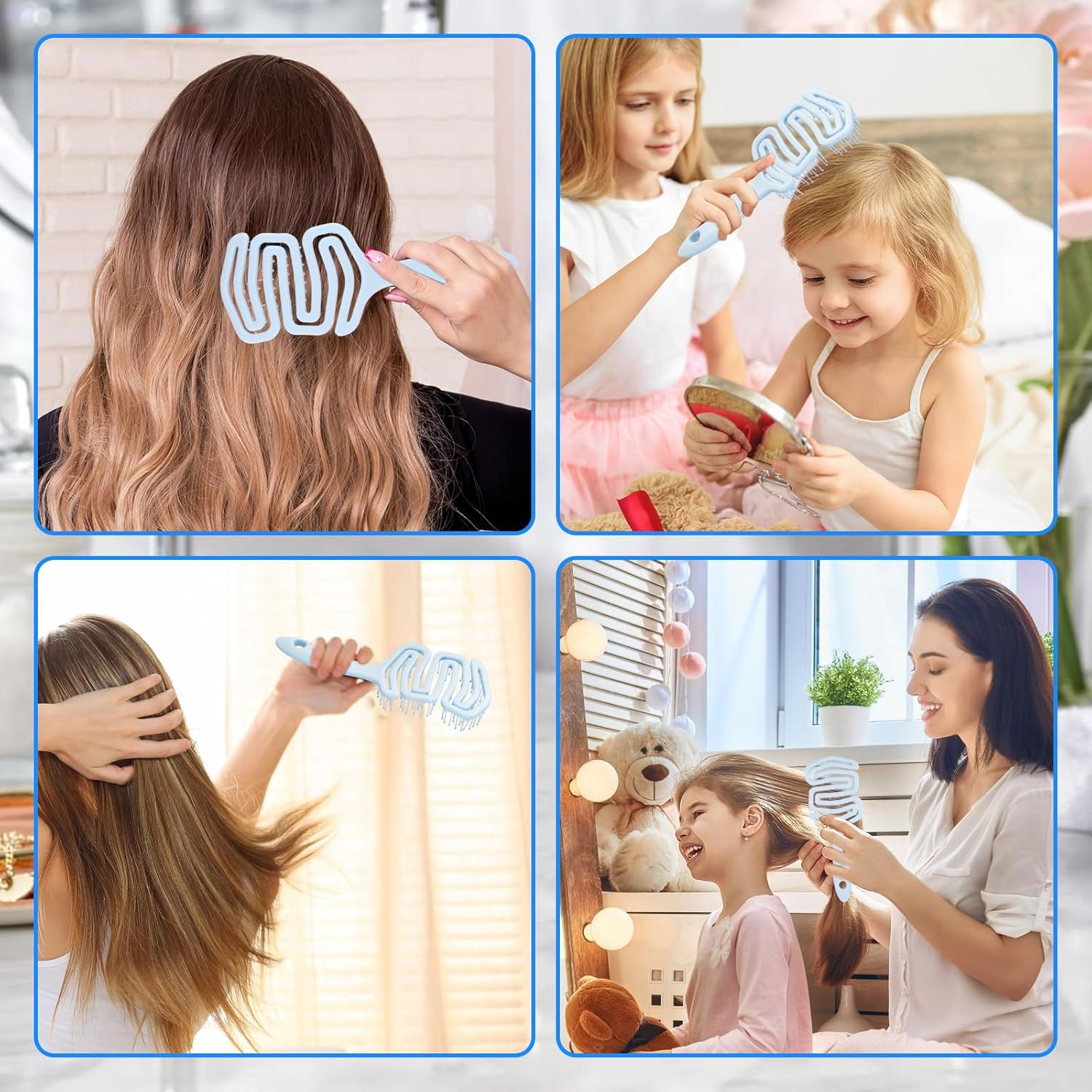 Detangling Hair Brush without Pulling for Women Men Children, Curl Define Styling Brush, Etangling Hair Brush, Boar Bristles, Brush for Curly Hair, Curl Brush for Wet Dry Hair image number 5