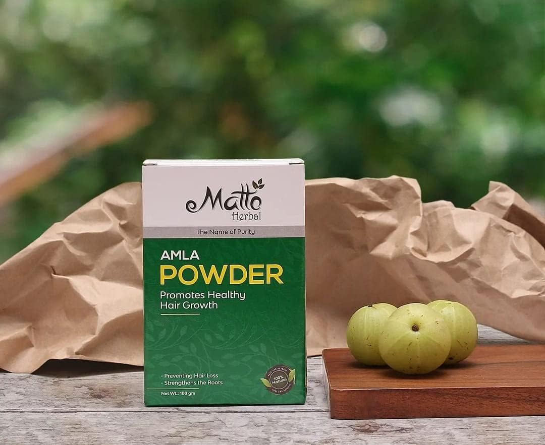 MATTO HERBAL AMLA, REETHA & SHIKAKAI POWDER 3 STAR COMBO PACK 100 GM EACH image number 2