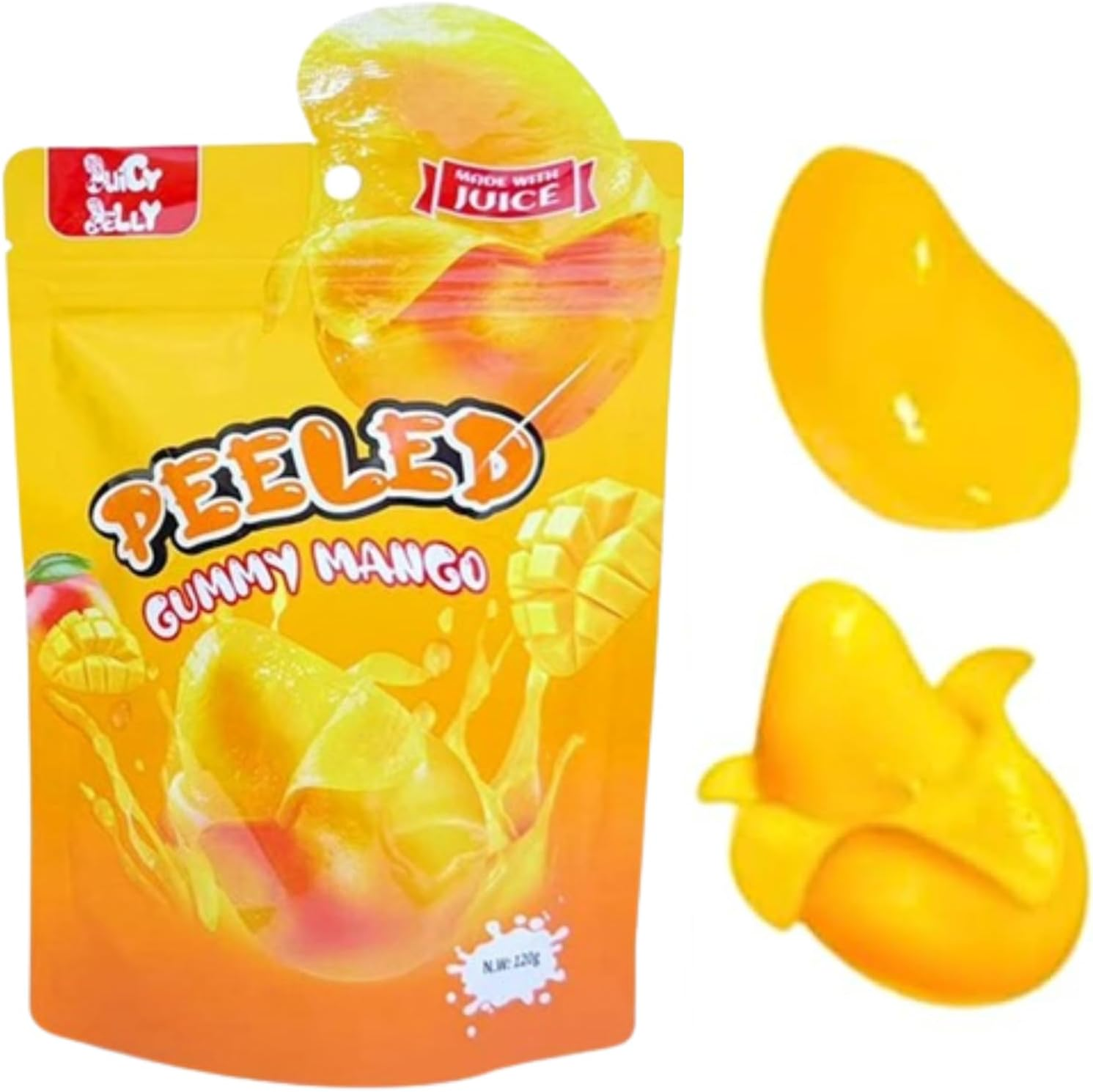 Juicy Jelly Peeled Gummy Mango 120G - 2 Pack 93009002277566-9309002277566 image number 4