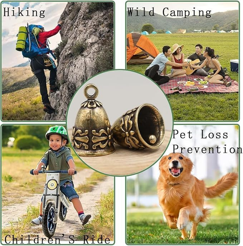 4Pcs Copper Collar Bell for Small Pet, Bell for Cats and Small Dogs Pet Anti-Lost Pendant image number 5