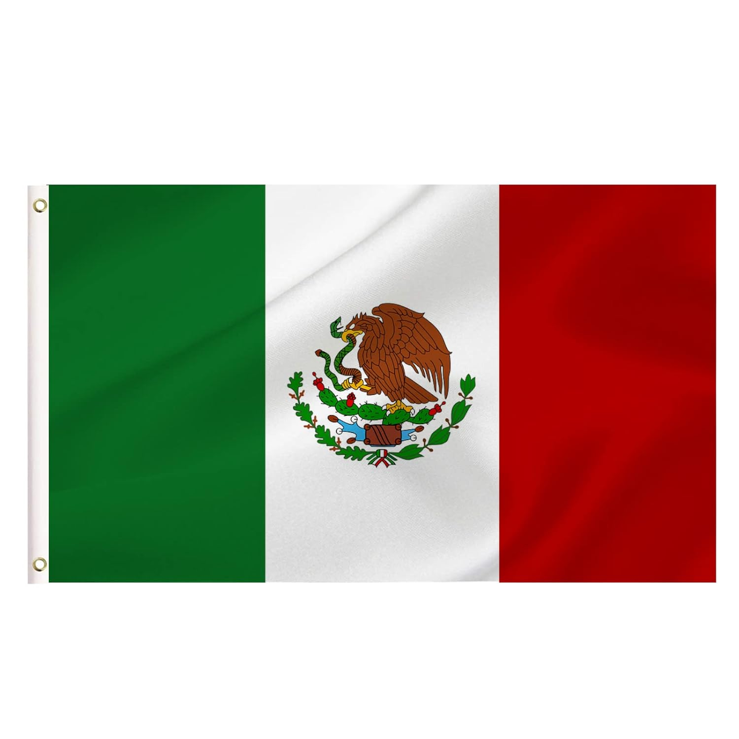 LARGE Mexican Flag, 3X5Ft Mexico Flags Banner for Indoor Outdoor Decoration of Canada Yards.Parade or Express Mood image number 1