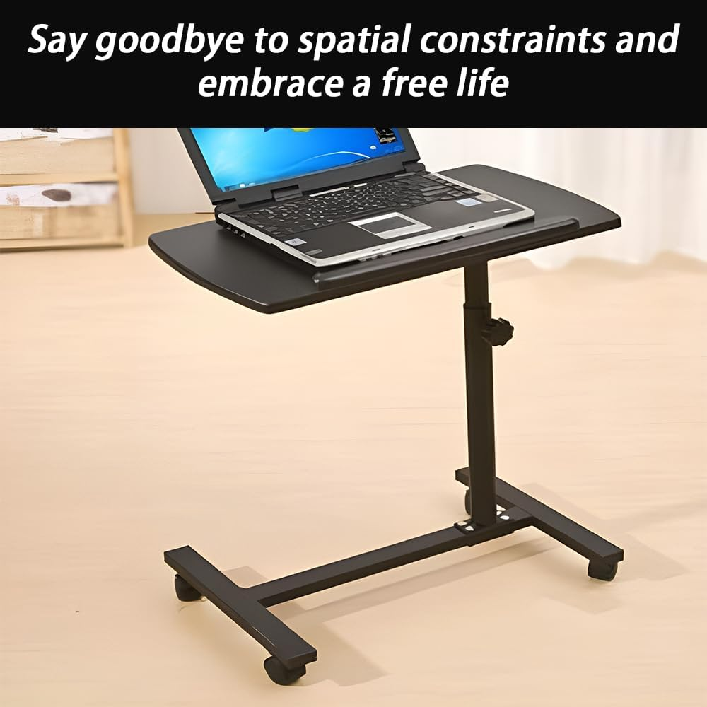 Height Adjustable Desk, Mobile Sofa Side Table, Durable & Space-Saving Bed Desk, Multi-Purpose Portable Laptop Table, Suitable for Home Office, Bedroom, Living Room ﻿ image number 6