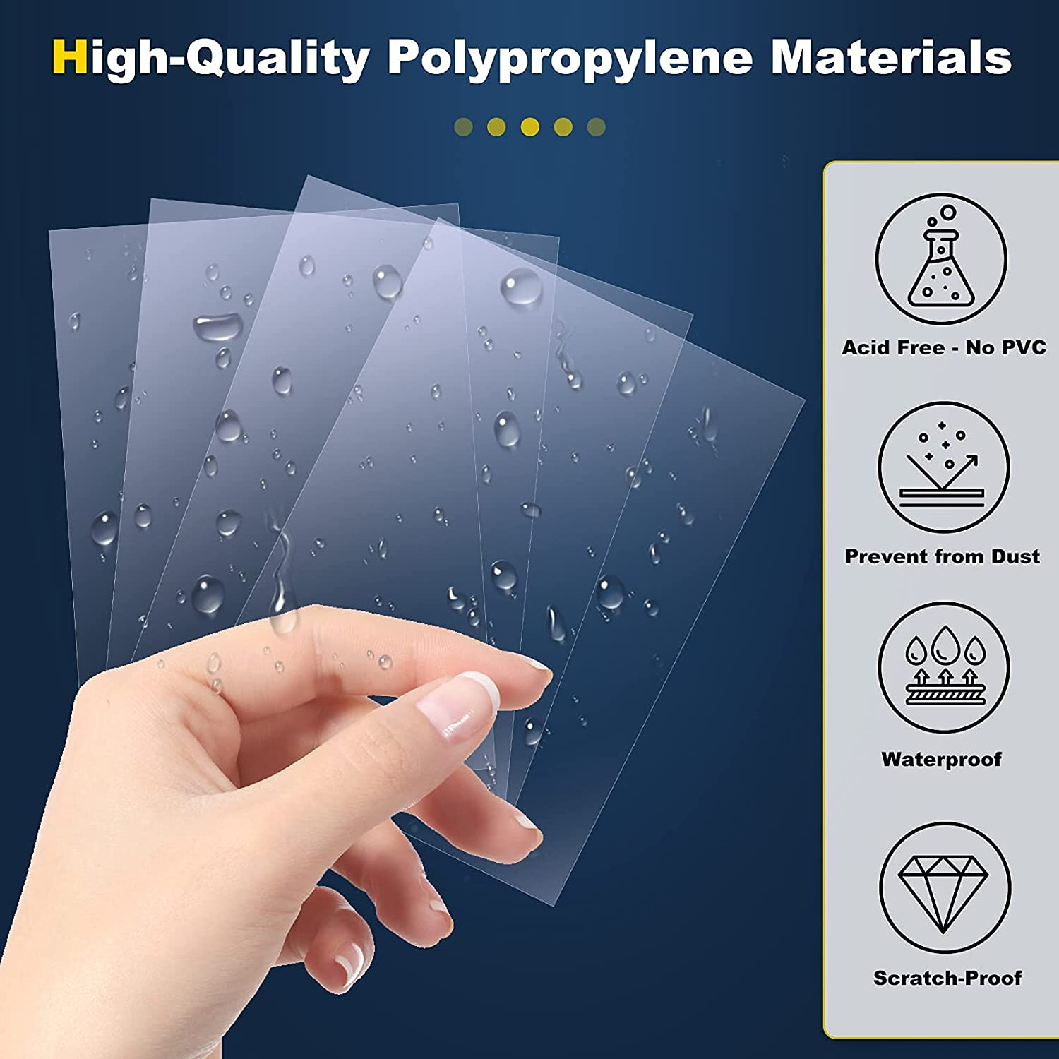 Penny Card Sleeves; 500 Count Pack Game and Trading Card Sleeves; Pokemon Card Sleeves - Also Fits Dragon Ball Super and Magic the Gathering MTG Cards image number 6