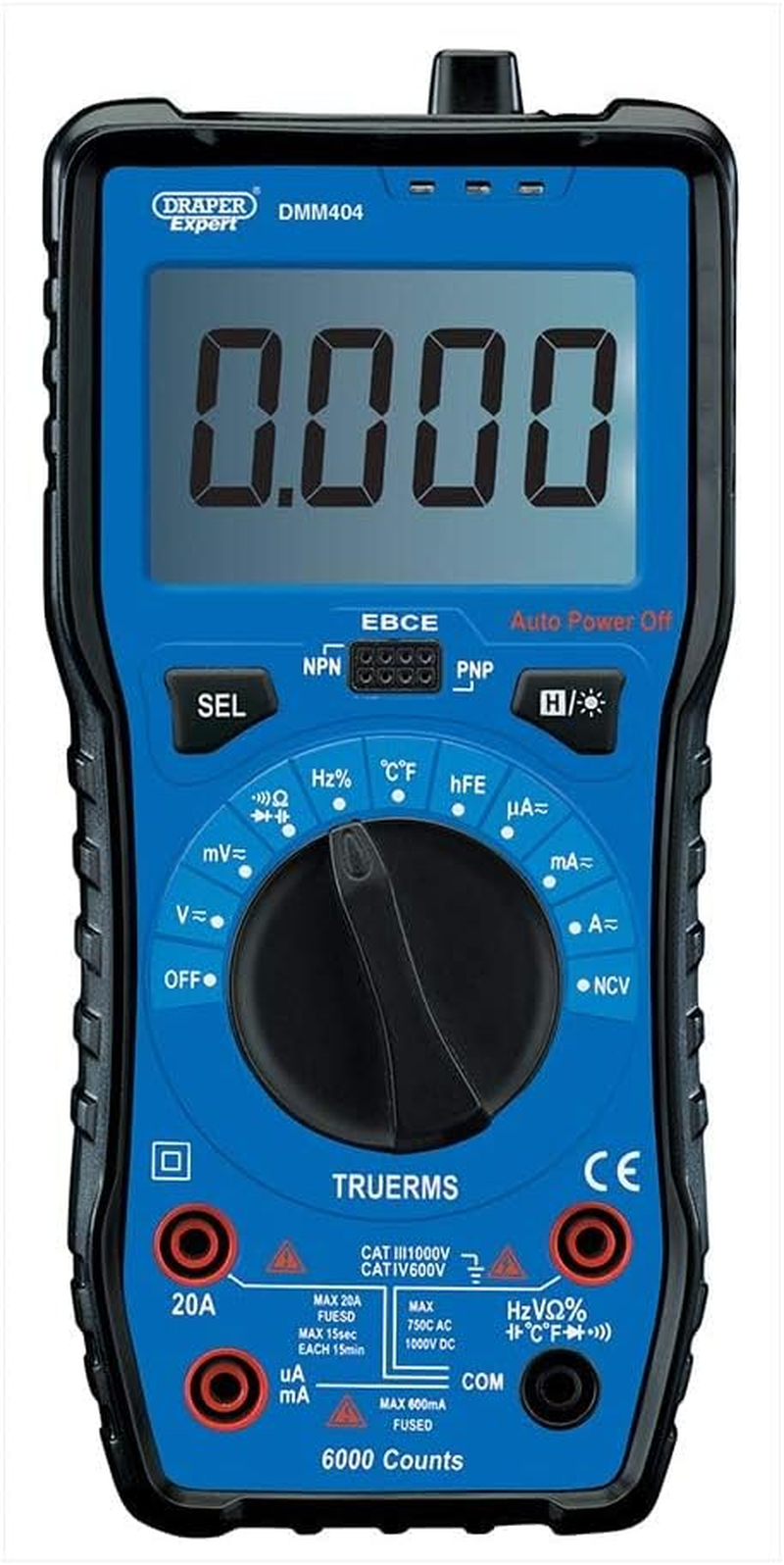 Draper Digital Multimeter Auto and Manual Ranging