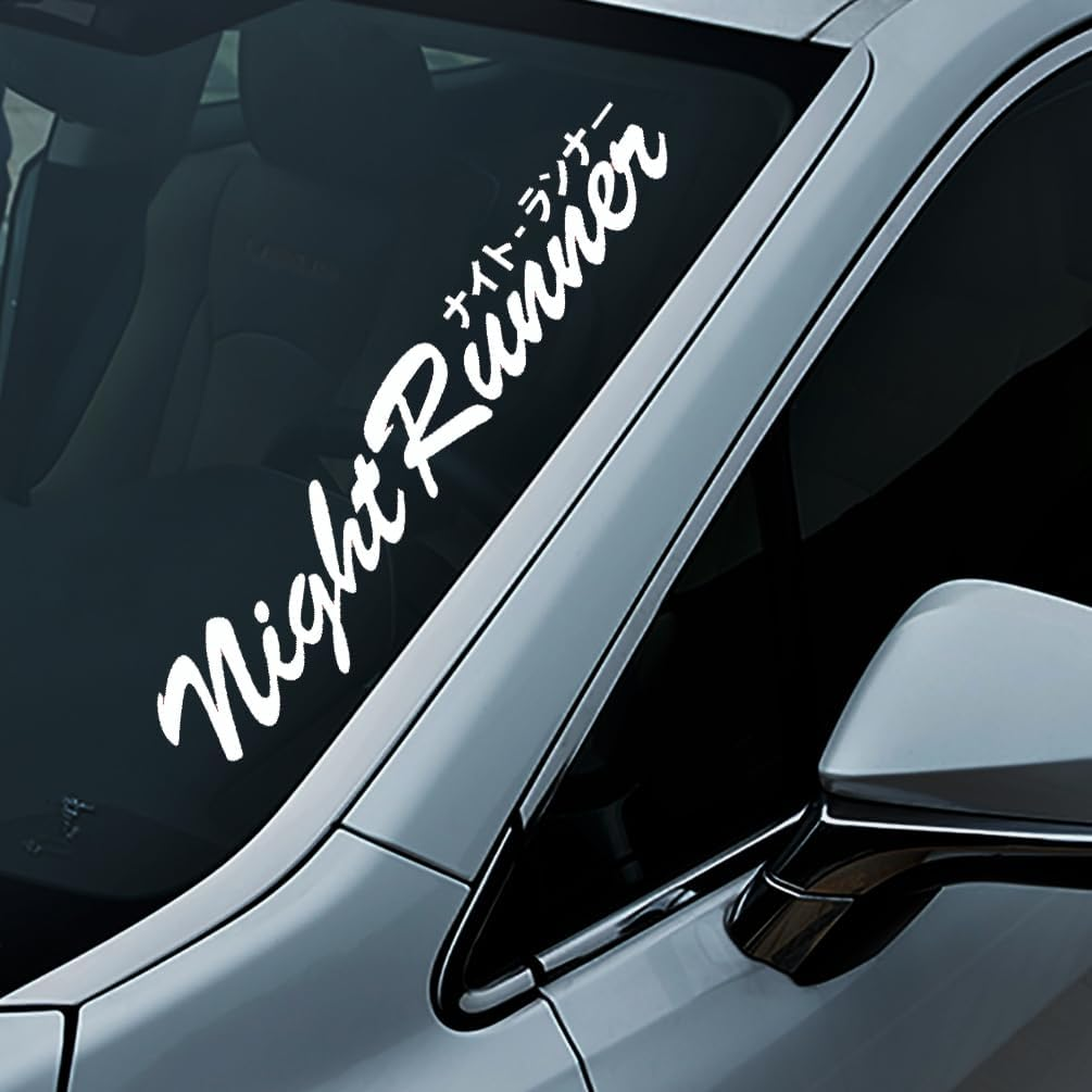 XTRAYXRAY Night Runner Windshield Banner Sticker Car Decal Window Bumper Decal Sticker Suitable for Cars, Trucks image number 3