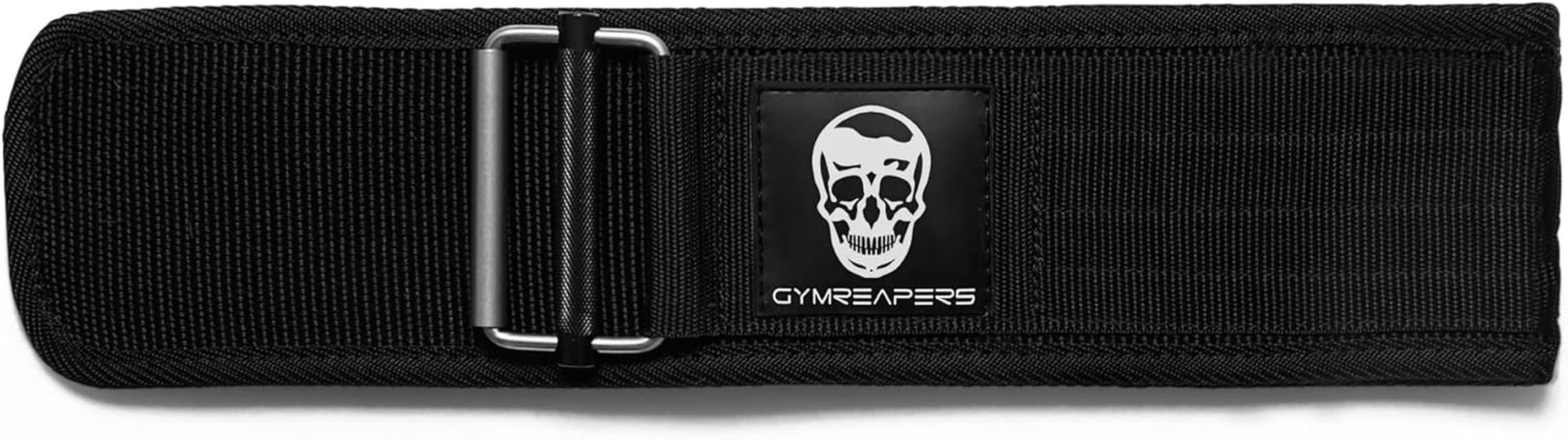 Gymreapers Quick Locking Weightlifting Belt for Bodybuilding, Powerlifting, Cross Training - 4 Inch Neoprene with Metal Buckle - Adjustable Olympic Lifting Back Support