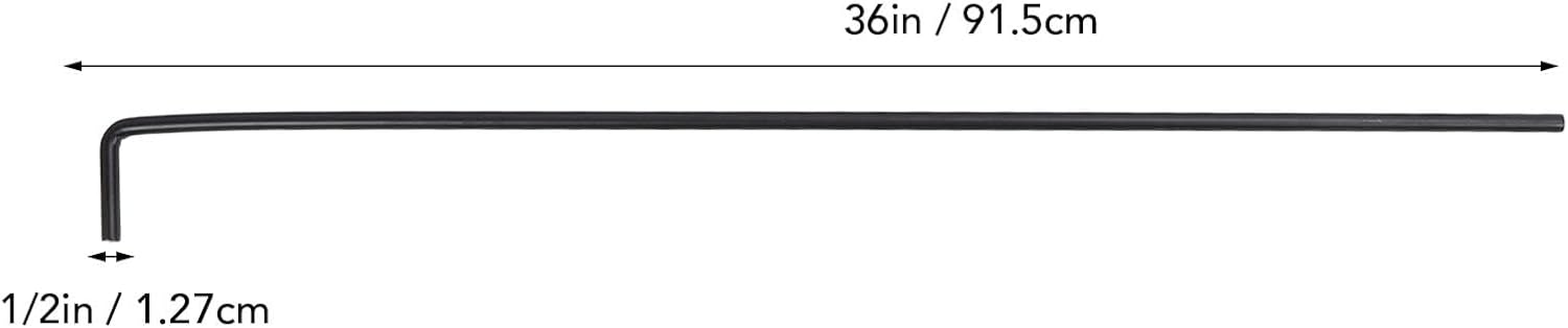 36In Cane Bolt Gate Drop Rod, 2 Set Alloy Steel Gate Ground Latches for Wooden Fences Metal Gates Door, Heavy Duty Gate Drop Pin, Gate Ground Stopper Hardware image number 6