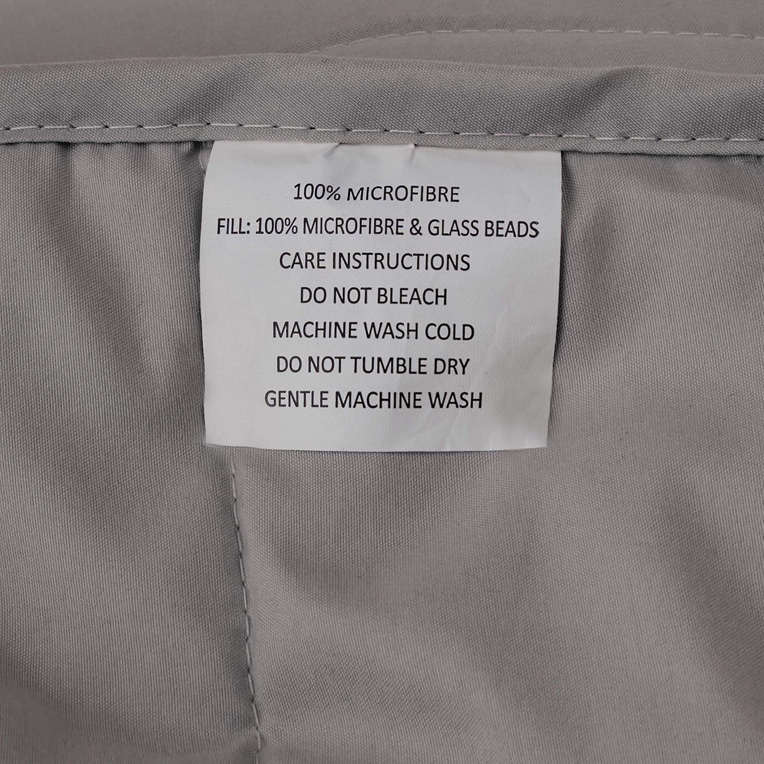 LUXOR Microfibre Weighted Blanket, Machine Washable Winter Blankets for Adults (2.2KG (90X120Cm), Grey) image number 3