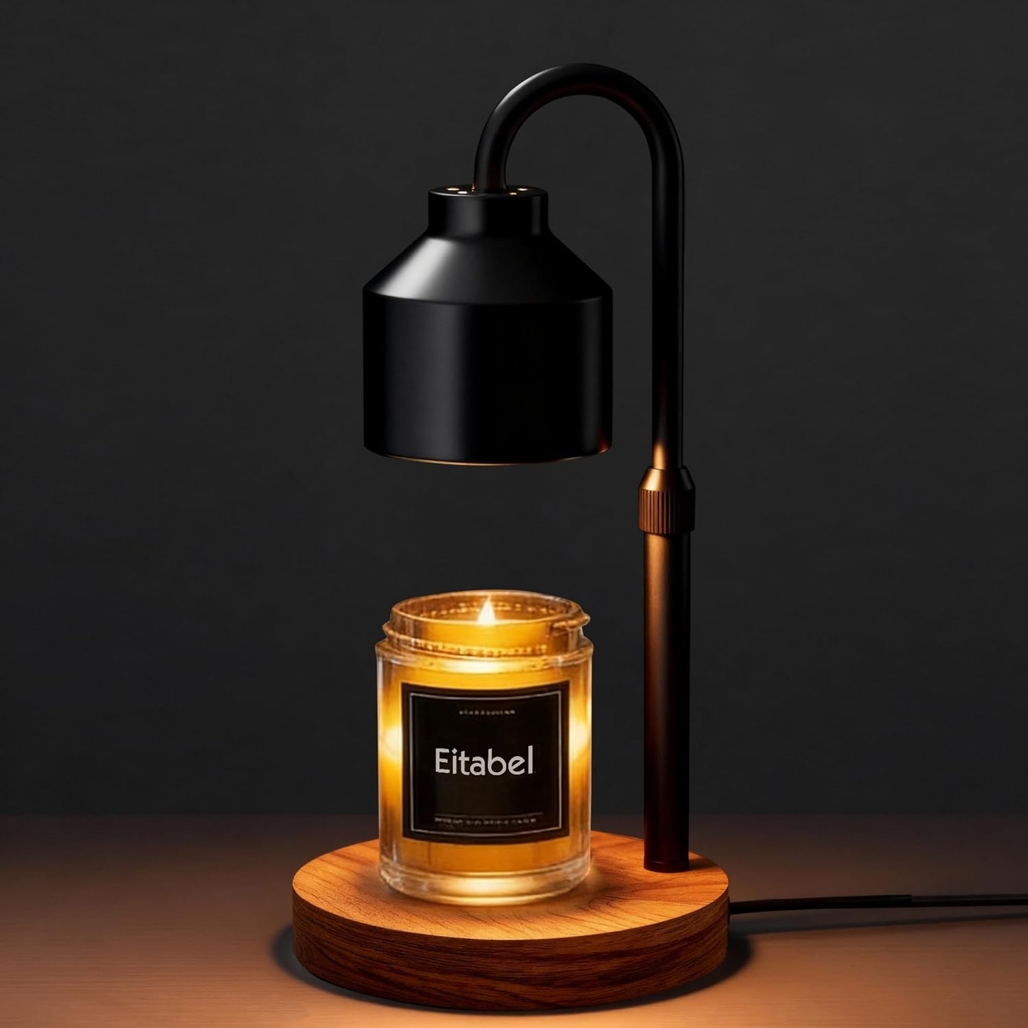 Electric Candle Warmer Lamp with Timer, Adjustable Height Wax Warmer Lamp for Large Wick & Jar Candles, No Flame Warmer Light with 2 Bulbs, Safe for Home Office image number 4