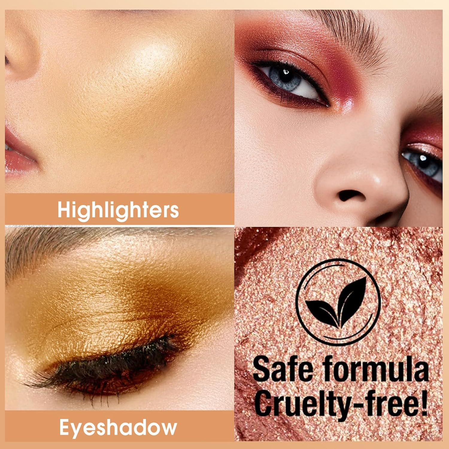 Eyeshadow Stick, Matte Eyeshadow Stick Set, Highly Pigmented Glitter Shimmer Eye Shadow Pencil, Soft Creamy Glitter Eye Makeup Pen Nude image number 6