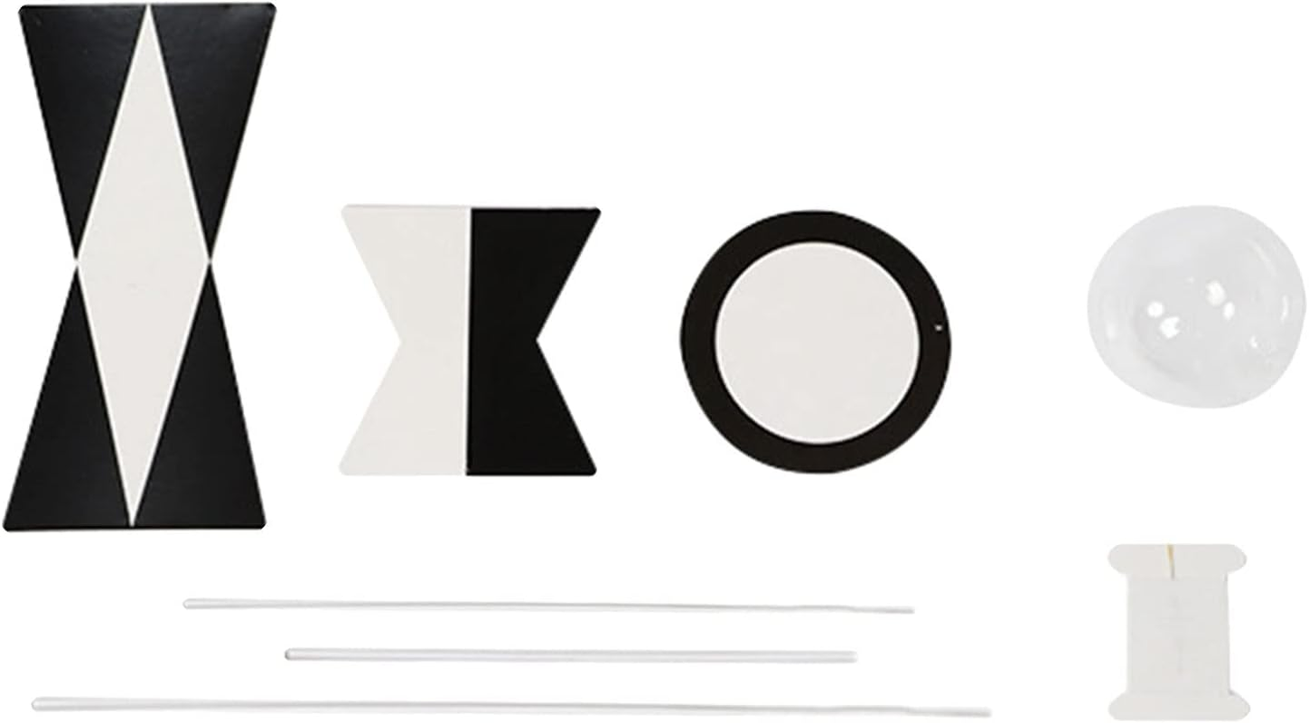 F Fityle Montessori Mobile Toy Kids Development Toys Montessori Black and White Mobile Toy Baby Activity Toys for Children - Need to Assemble image number 2