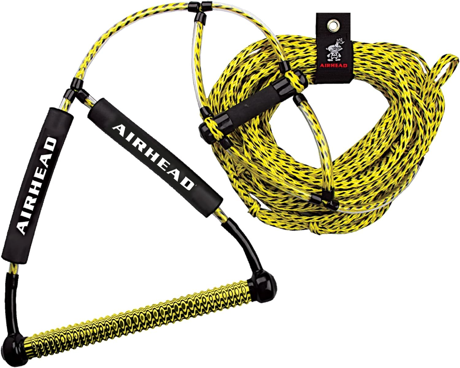 AIRHEAD Trick Handle Wakeboard Rope, 4 Sections, 75-Feet, Multiple Colors Available