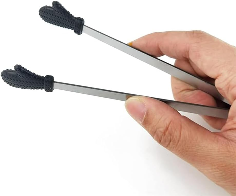 8PCS Silicone Mini Tongs, 5Inch Glove Shape Food Tongs, Colourful Small Kids Tongs for Serving Food, Ice Cube, Fruits, Sugar, Barbecue,Kitchen Gadgets