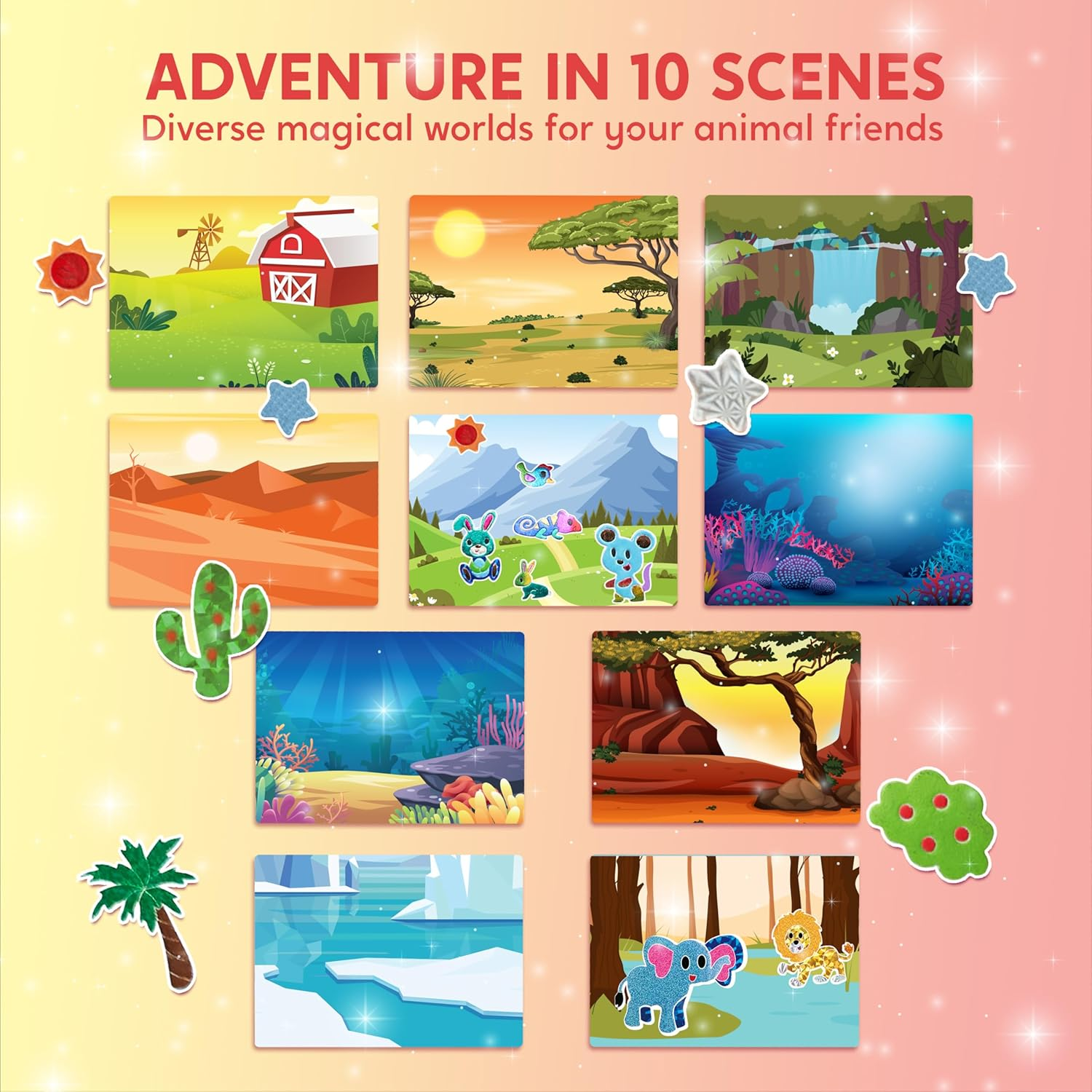 Klever Kits Foil Art Kit for Kids - Arts & Crafts Supplies, Mess Free Coloring, Animal Foil Foam Stickers, Creative Travel Toys, Birthday Gifts for Boys & Girls Ages 4 and Up image number 5