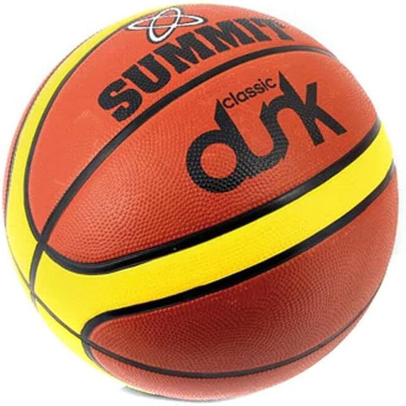 SUMMIT Classic Rubber Basketball - Durable Textured Rubber Surface Ideal for Training, School PE or Backyard Games - Standard Size image number 1