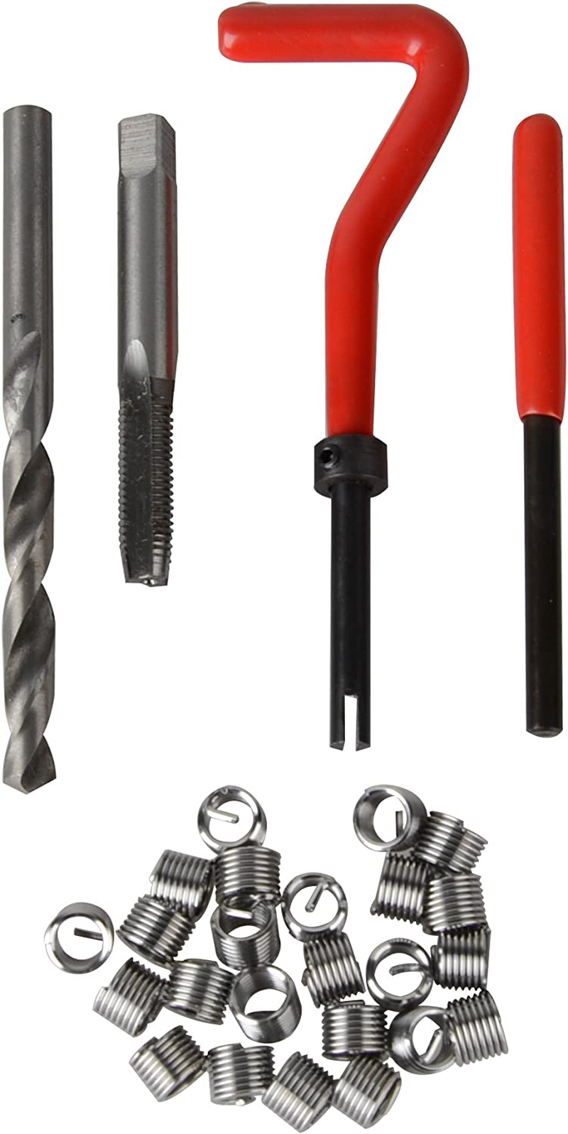 DAYUAN 131Pcs Helicoil Metric Thread Repair Kit, HSS Drill Thread Insert Repair Tool M5 M6 M8 M10 M12 image number 2