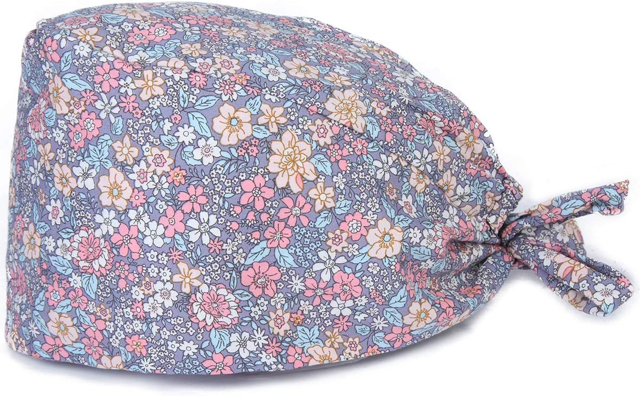 Kousenpu Working Cap Scrub Cap with Sweatband,Adjustable Scrub Caps for Women Men,One Size image number 1