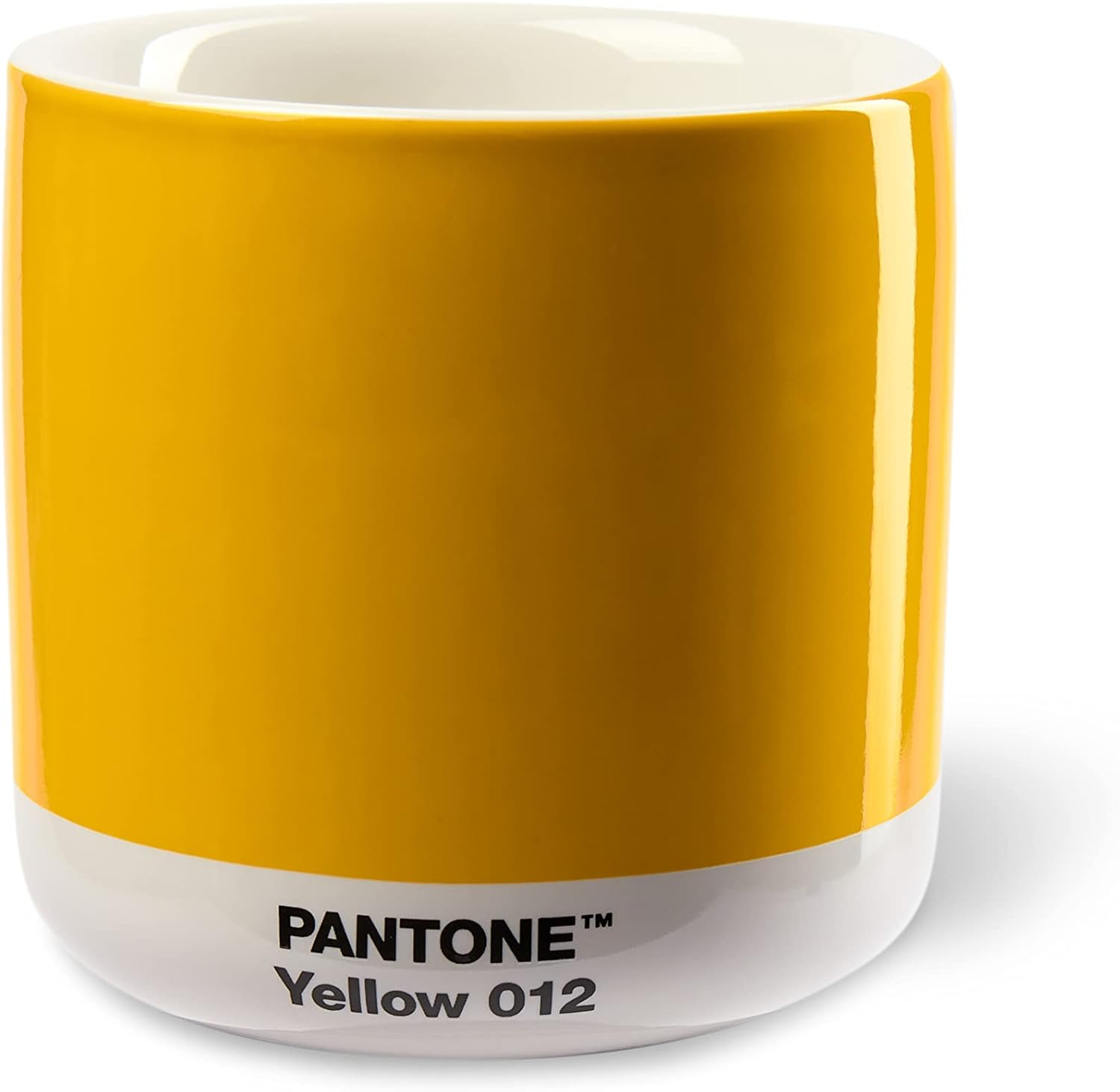 Copenhagen Design Pantone Latte Cup - Double Wall Thermo - Cappuccino Handleless Mug - 7.44Oz/220Ml, Yellow 012 - Light Pink image number 6