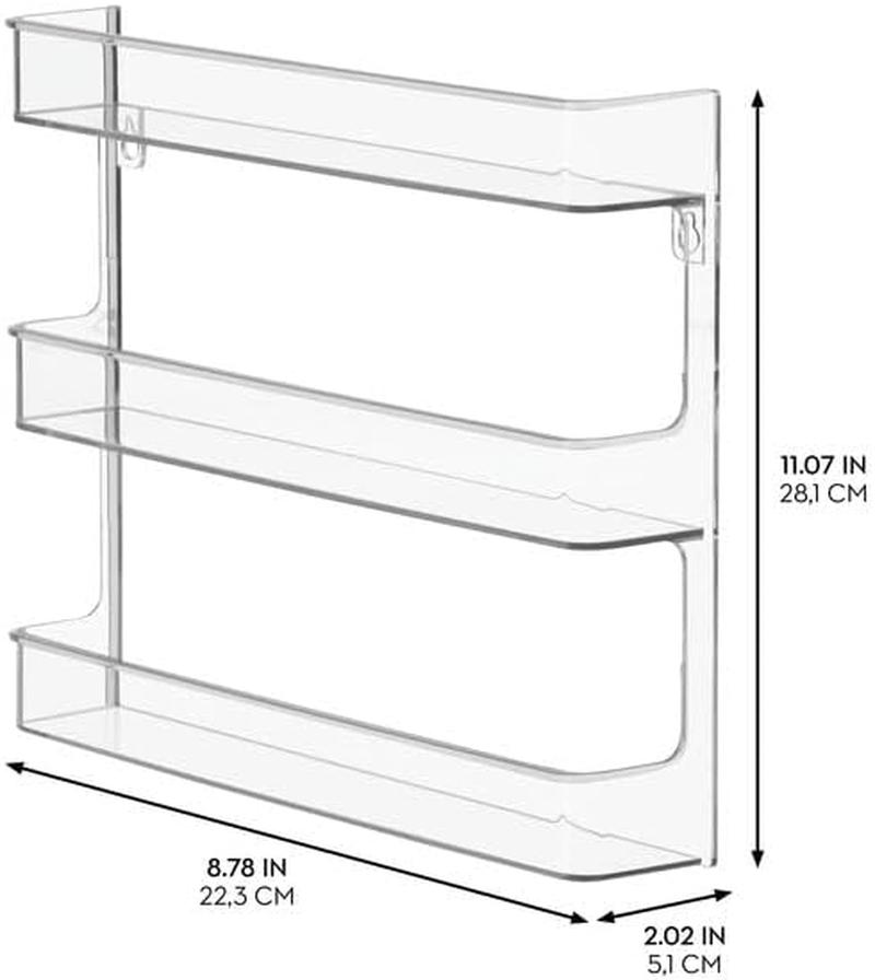 Idesign Hanging Nail Polish & Cosmetics Organizer, the Clarity Collection &ndash; 8.78" X 2.02" X 11.07", Clear image number 2