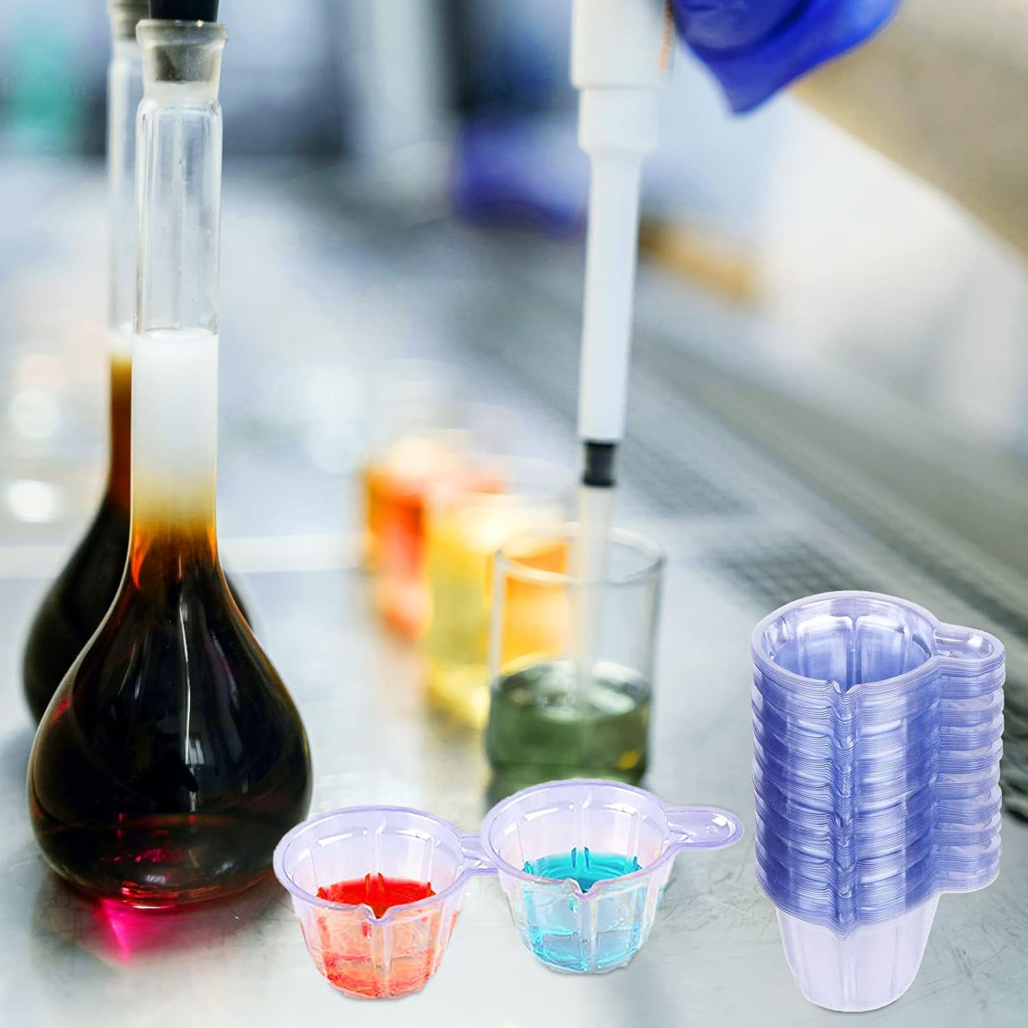 100 Pack Urine Cups, Pee Cup, 40Ml Plastic Urine Cups Urine Specimen Container Cups for Pregnancy Test, Ovulation Test, Ph Test image number 6