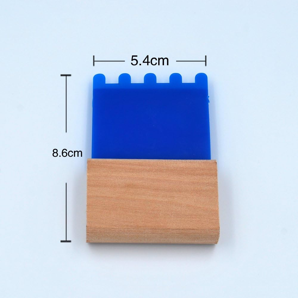 Plastic Comb with round for Creating Combing Effect & Plaster image number 3