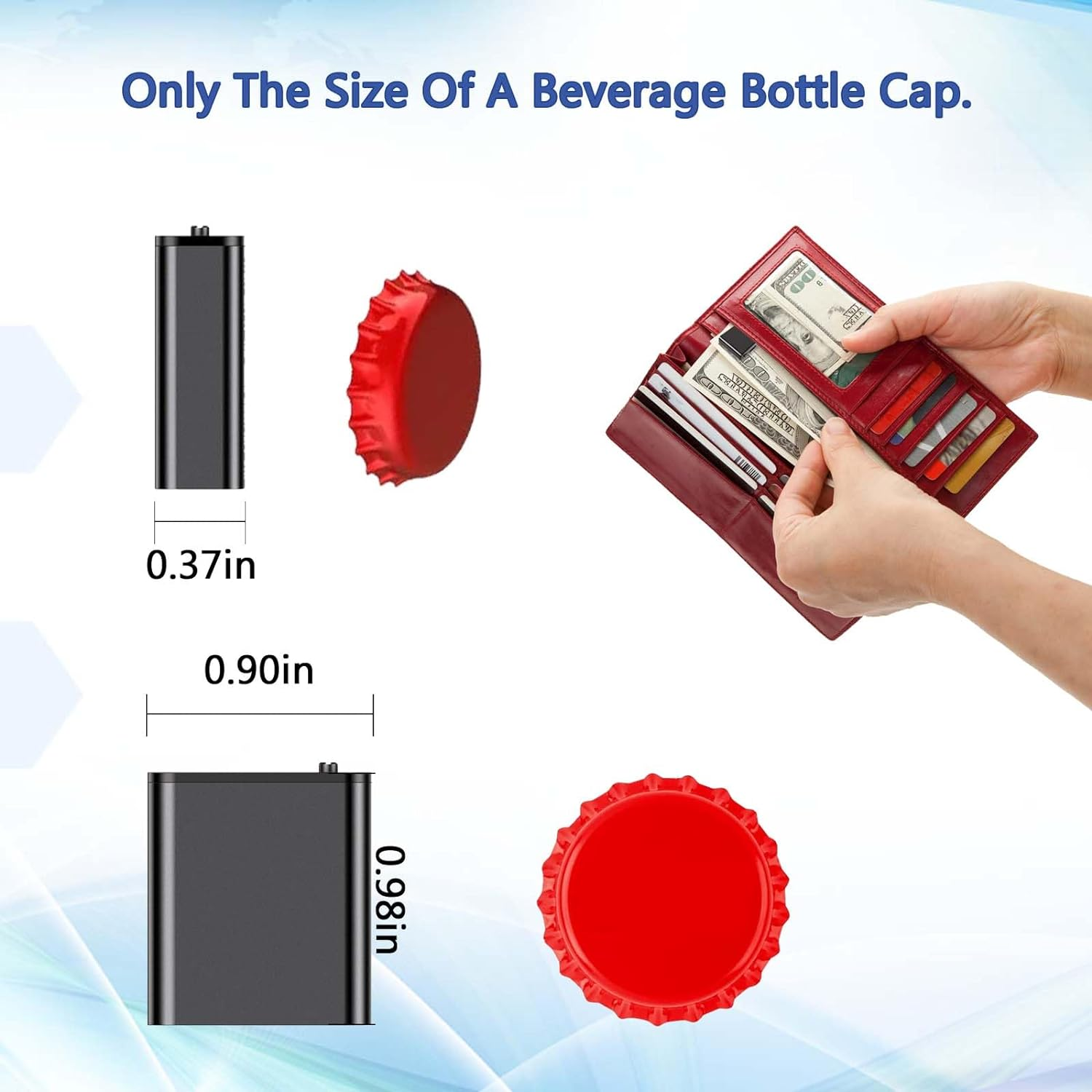 Magnetic Mini Voice Activated Digital Recorder - Small Sound Recording Device with 16GB Memory image number 1