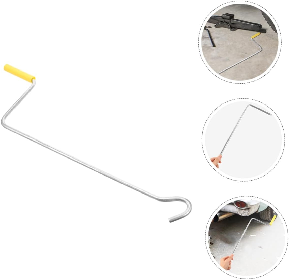 Yardenfun 2Pcs Tire Lifting Handle Automotive Jack Crank for Easy Vehicle Maintenance Compact Jack Tool for Novice Experienced Users for Trailers Car Repairs image number 3