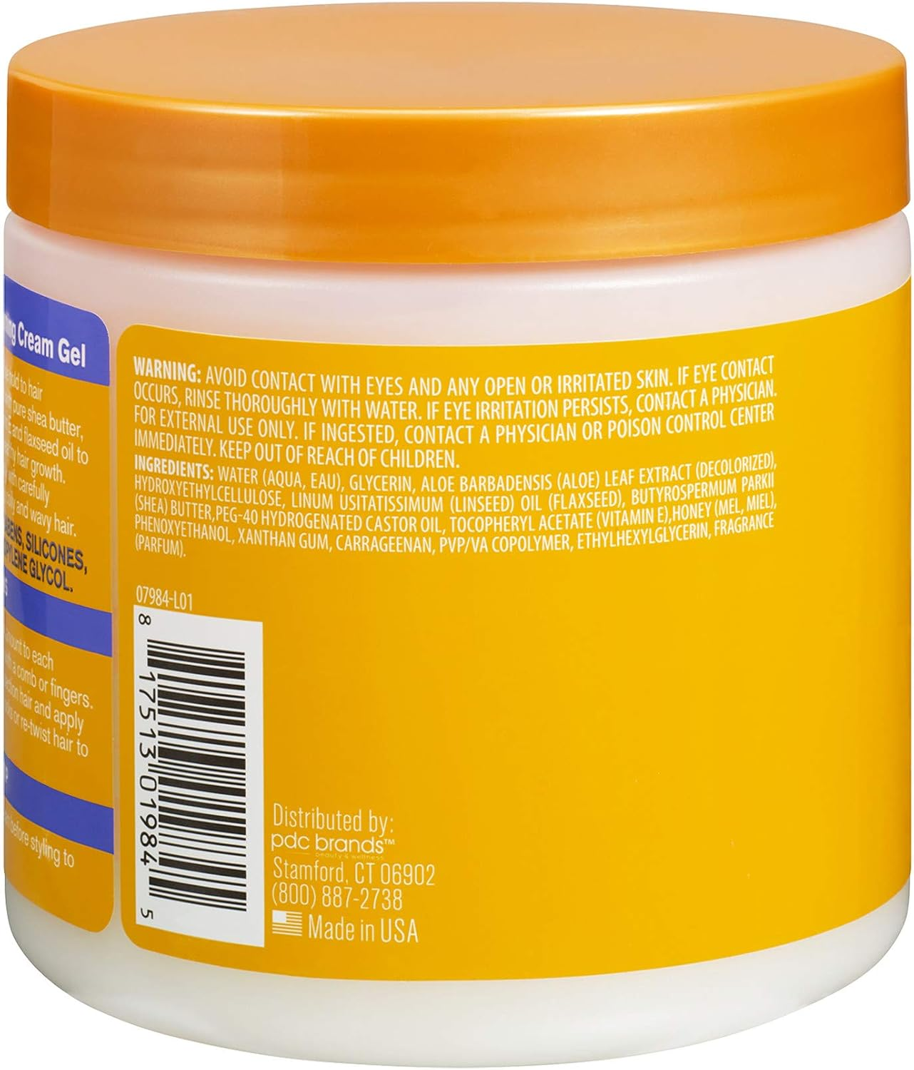 Cantu Flaxseed Smoothing Cream Gel 16Oz image number 1