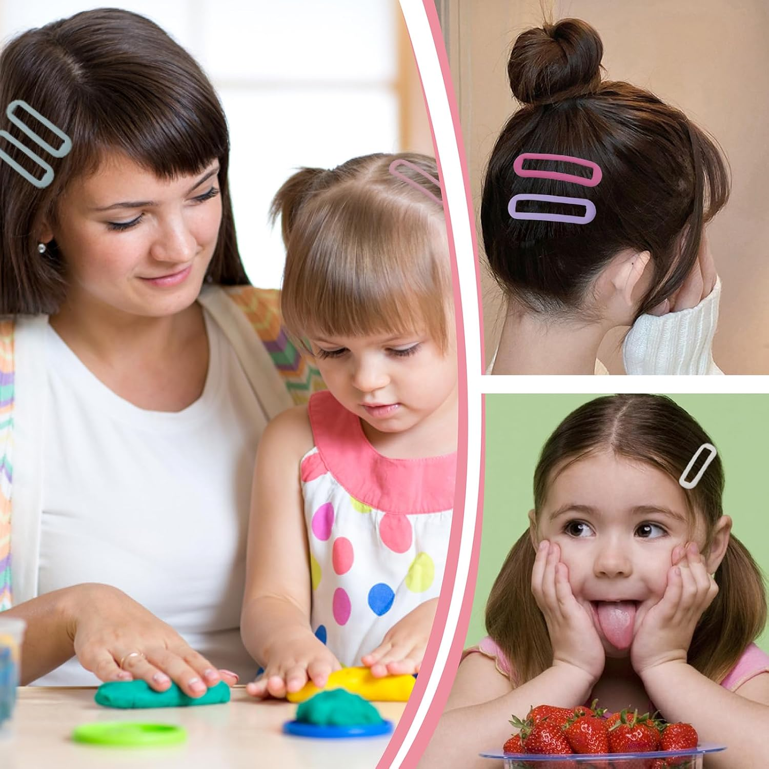 OYIWINMI Women'S Hair Clips, Pack of 15, Hair Clips Girls, Small Hair Clips for Thick, Thin and Fine Hair image number 2