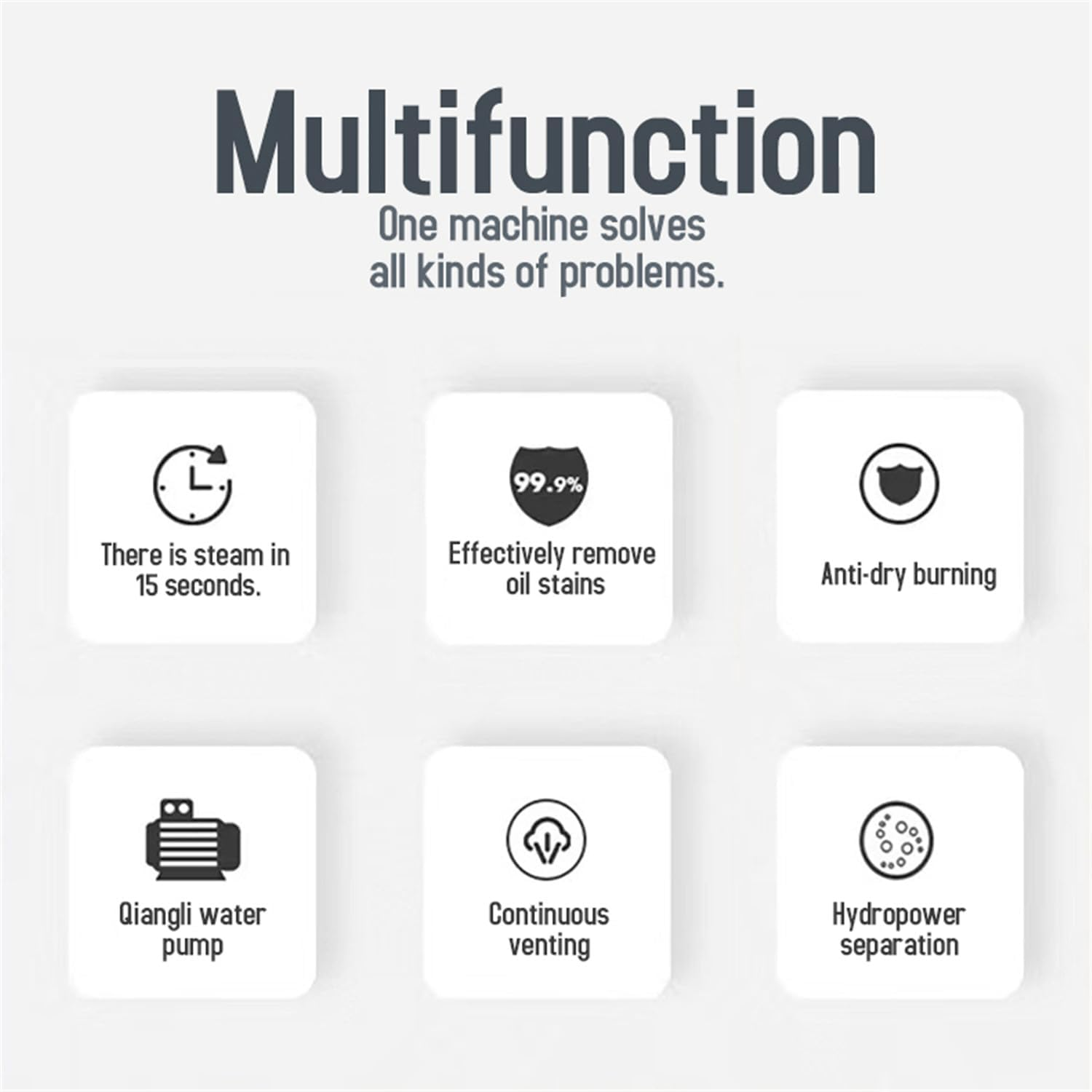 2500W High Pressure Steam Cleaner 1.1L Tank Handheld Steam Cleaner Pressurized Steam Cleaner for Kitchen Bathroom Car White AU image number 3