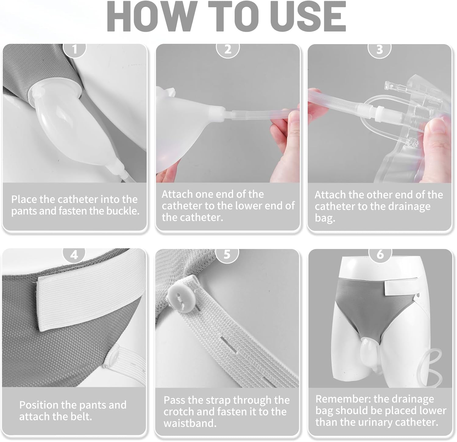 Wearable Urinal for Men,Protable image number 4