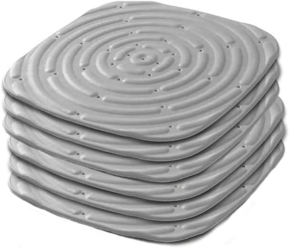 6 PCS Chicken Nesting Box Pads,Chicken Nesting Pad Washable Reusable Nest Box Liner Chicks Bedding Mat for Chicken Coop Laying Eggs Liner,Chicken Nesting Pads for Coop,11.8 X 11.8 Inch(Grey)