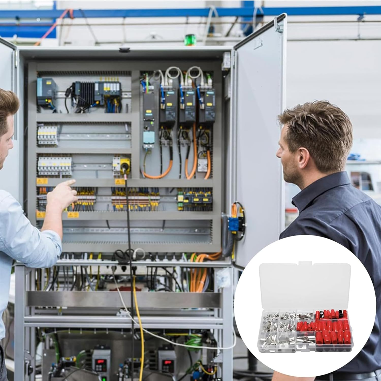 Zalizr 120 PCS Tinned Copper Battery Cable Ends Kit, 6-25Mm&sup2; Wire Lugs Assortment, Heat Shrink Tubing, SC Ring Terminals Connectors for Electrical, Automotive, Marine, Solar Use image number 4