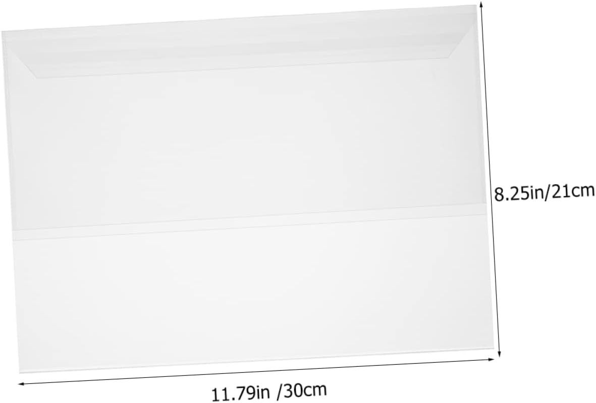 COHEALI Plastic Book Cover Protector for Reading Magazines A4 Size Anti-Scratch Book Film image number 5