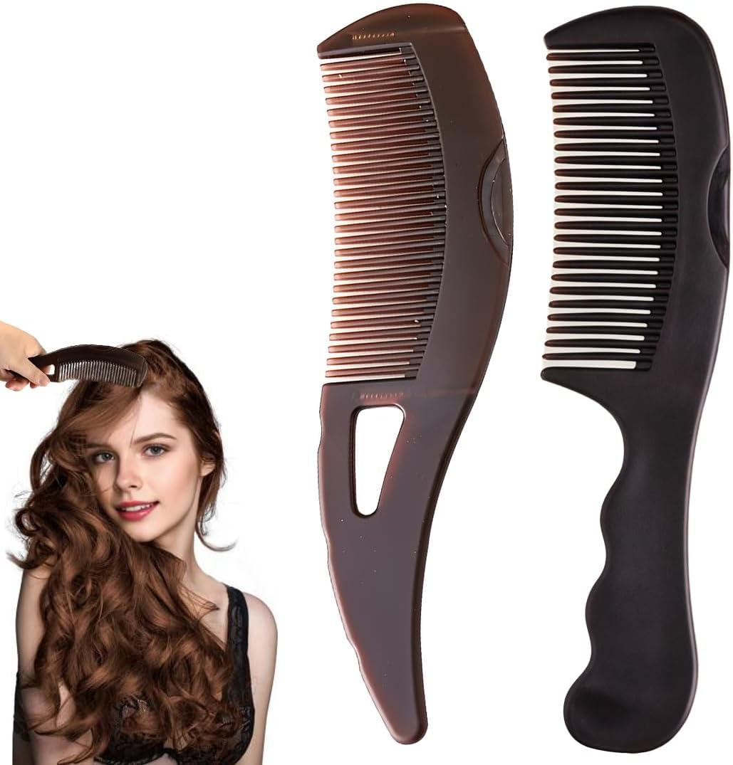 LQIOACU 2 Pieces anti Dandruff Comb Massage Comb with Hollow Teeth for Men and Women Removes Dandruff and Dirt image number 6
