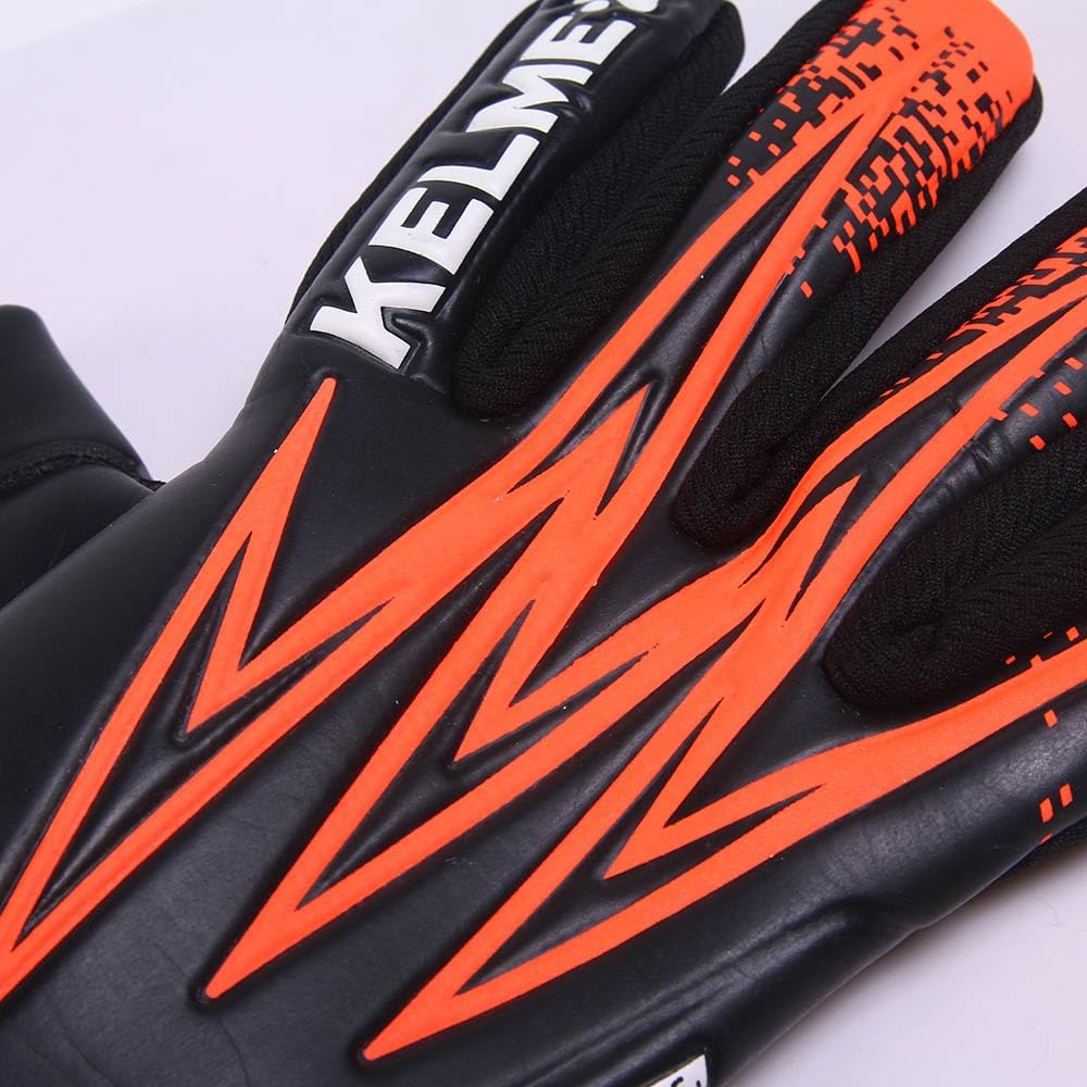Kelme Vortex Training Goalkeeper Gloves, Black/Neon Orange, Size 11 image number 3