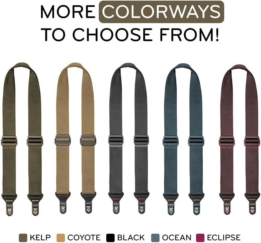 Peak Design Slide Camera Strap Ocean Configurable as Sling, Neck or Shoulder Strap, Quick Release and Connection, Smooth and Grippy Side, Camera Straps for Photographers, 200 Lbs Capacity image number 5