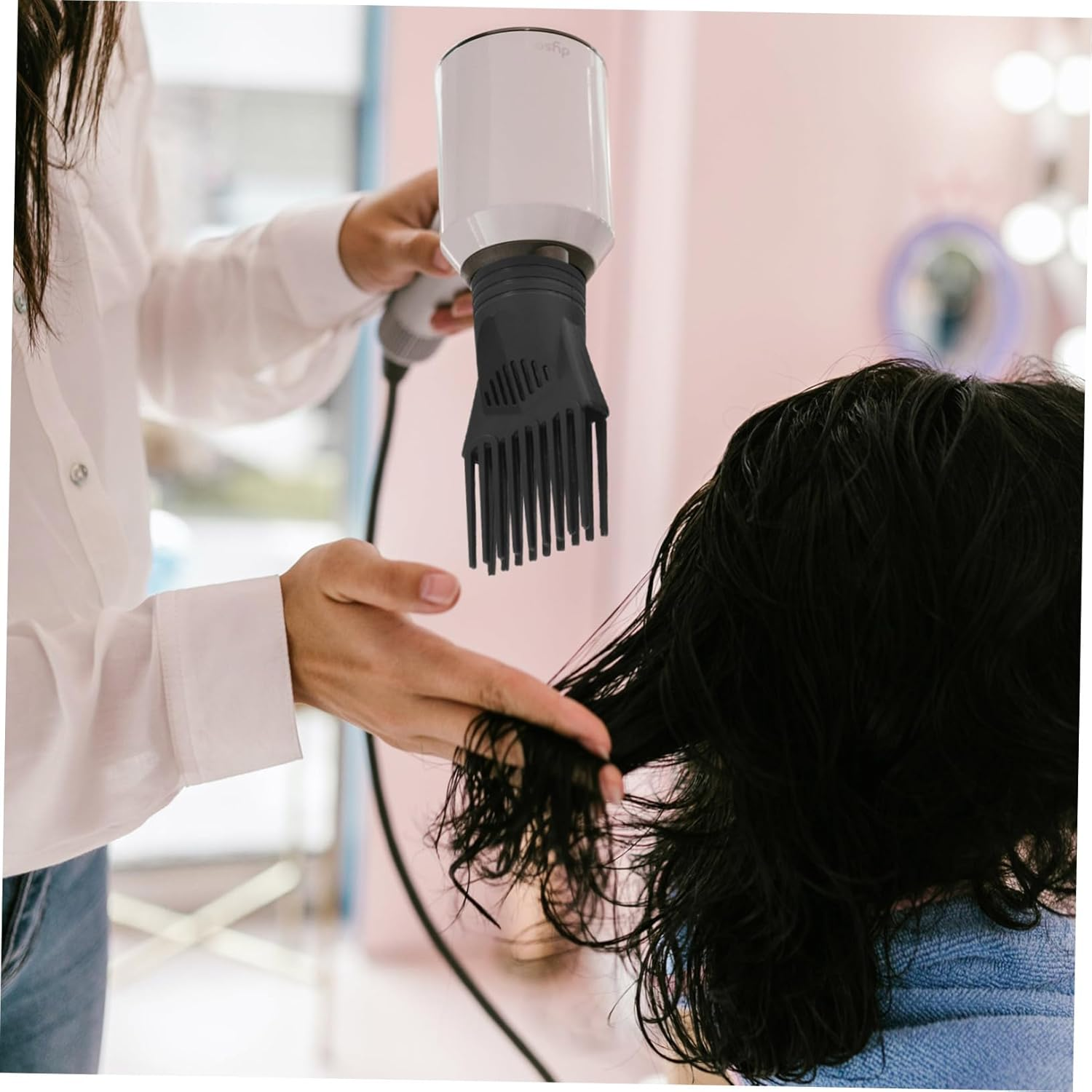 SAFIGLE 2Pcs Hair Dryer Diffuser Comb Nozzle Combs for Blow Dryer for Blow Drying image number 1