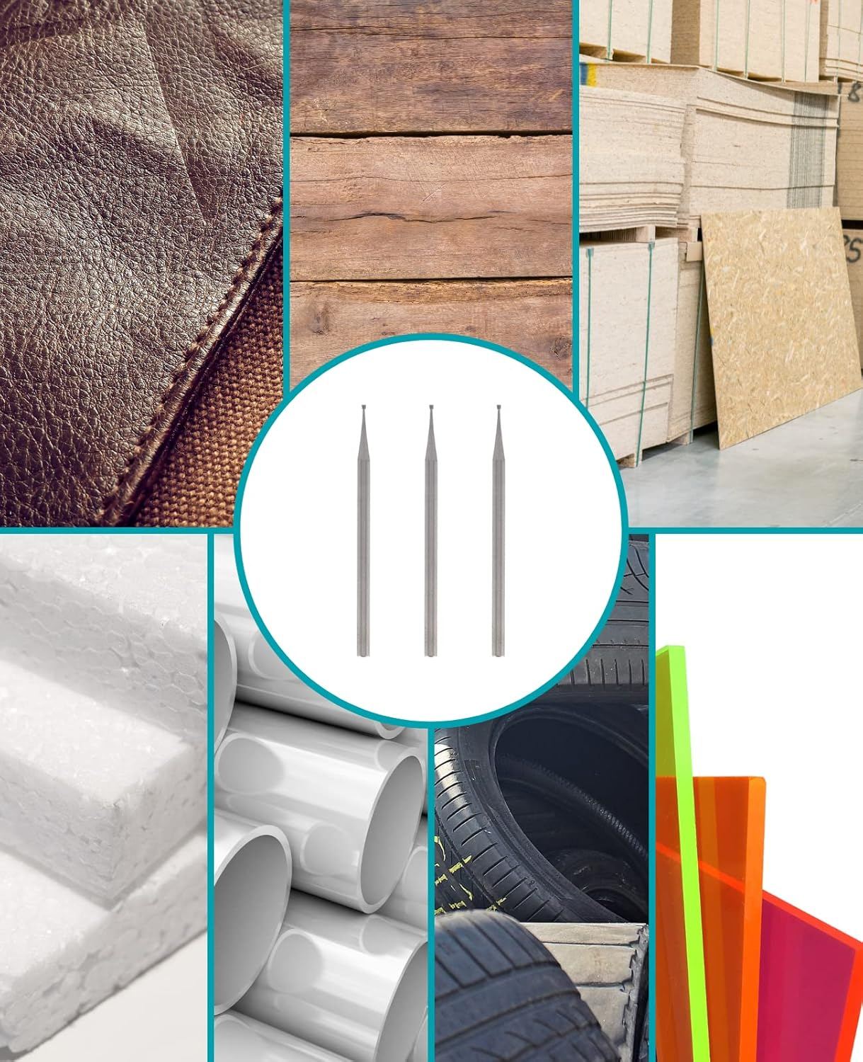 Dremel 108 Engraving Cutting Bit Multipack - 3X Cylindrical-Shaped Engraving Cutter with 0.8Mm Working Diameter