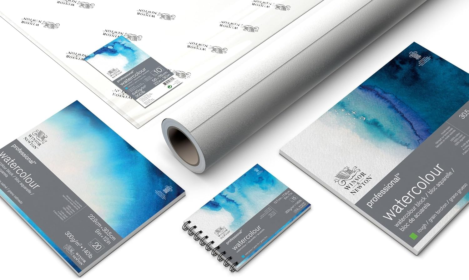 Winsor & Newton Professional Watercolor Paper Block, 12" X 16", Cold Pressed image number 2