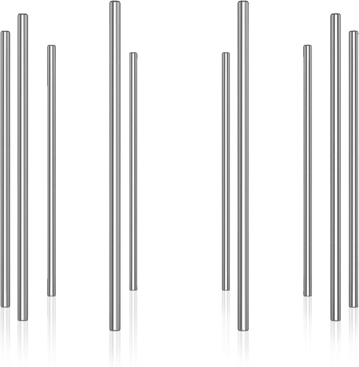 EKIND 10Pcs round Axles Shaft Rod/Straight Metal round Shaft Rod Bars for DIY Model Toy, RC Car, RC Helicopter Airplane (3Mm X 150Mm)