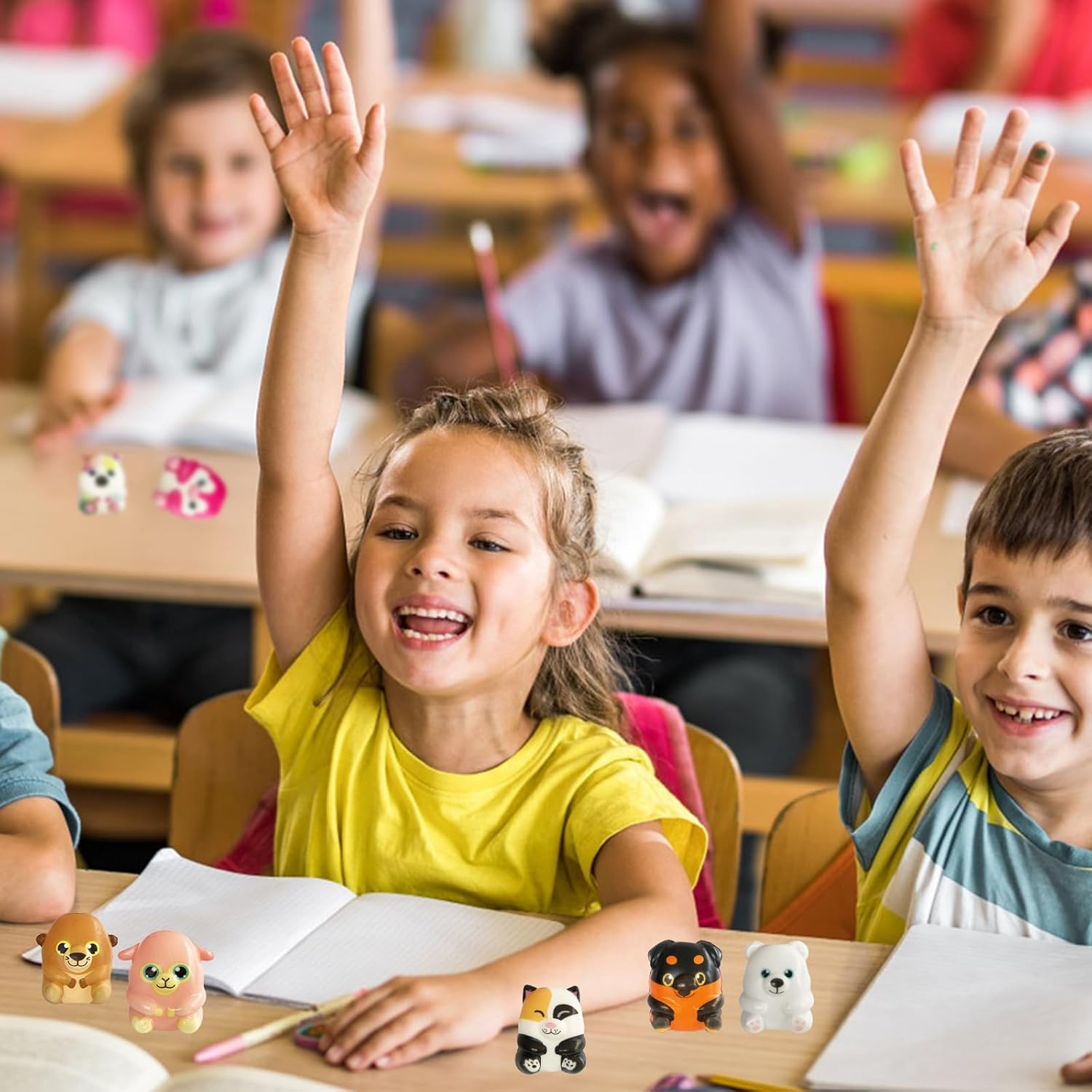 24 Pcs Party Favors Filled with Squishy Toys,Jumbo Slow Rising Squishies Toys,Soft Kawaii Animal Toys for Birthday Goodie Bag Stuffers,Pinata Stuffers,Classroom Prizes,Carnival Prizes image number 4