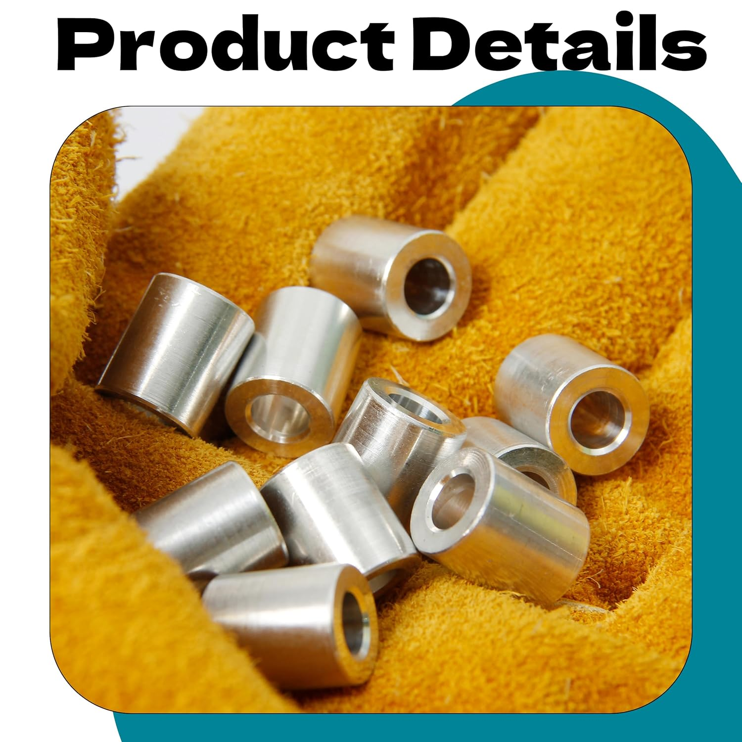 Zhooooonglf 10Pcs M6 Aluminum Spacers, Metal Spacer Aluminum round 6.2Mm ID X 12Mm OD X14Mm L Thickness Screw Standoff for M6 Screw Bolts Silver