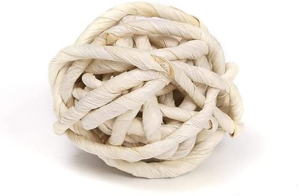 7 Pcs Natural Small Animal Chew Toy Set, Guinea Pigs, Natural Grass, Rattan, Carrot, Corn Sticks for Hamsters, Gerbils, Squirrels image number 5