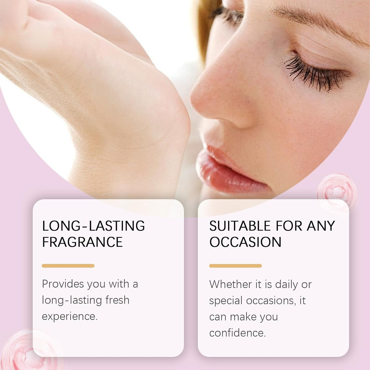 Vanilla Roll - on Perfume for Women & Men, Long - Lasting Fresh Fruity Fragrance, Portable Rollerball Fragrance Oil, Suitable for All Occasions: Work, Dates and Parties,Convenient to Carry (2PCS) image number 4