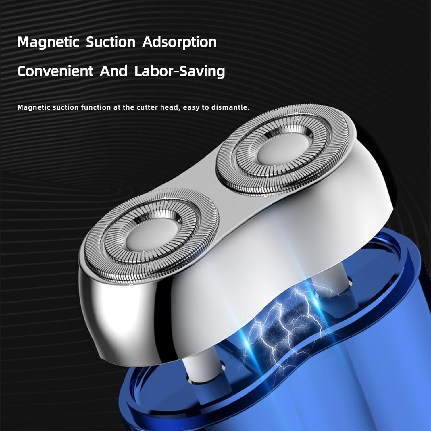 Mini Dual-Head Electric Shaver, New Model Upgraded Pocket Shaver USB Mini Shavers for Men, Rechargeable Waterproof Compact, Washable Double Head Razor image number 5