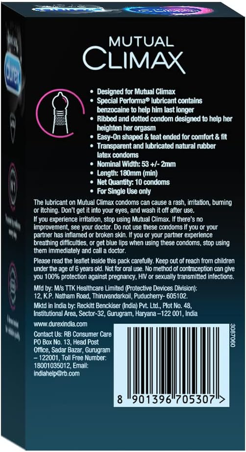 Durex Mutual Climax Condoms (Pack of 30)